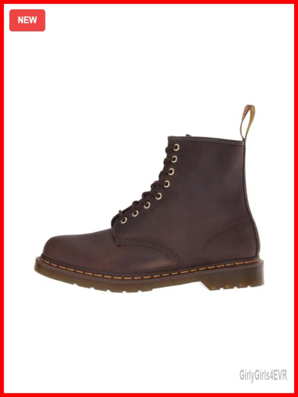 Dr. Martens 1460 Leather Combat Boots Ankle 8-Eye Work